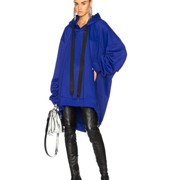 Marques Almeida Oversized Asymmetric Cotton Hoodie Size Medium NWT - Picture 1 of 9